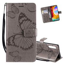 Load image into Gallery viewer, 2021 Upgraded 3D Embossed Butterfly Wallet Phone Case For LG Velvet 5G - Casekis
