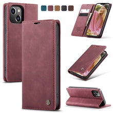 Load image into Gallery viewer, Casekis Retro Wallet Case For iPhone 13
