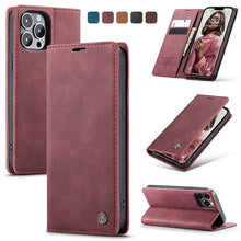 Load image into Gallery viewer, Casekis Retro Wallet Case For iPhone 13 Pro Max
