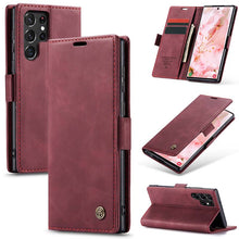 Load image into Gallery viewer, Casekis Retro Wallet Case For Galaxy S22 Ultra 5G
