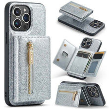 Load image into Gallery viewer, Casekis Glitter Cardholer Magnetic Phone Case for iPhone 14 Pro
