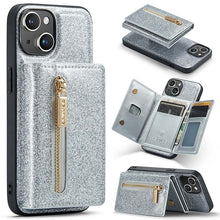 Load image into Gallery viewer, Casekis Glitter Cardholer Magnetic Phone Case for iPhone 14
