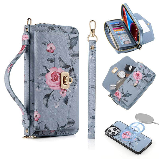 Casekis Multifunction Tote Crossbody Phone Bag Blue